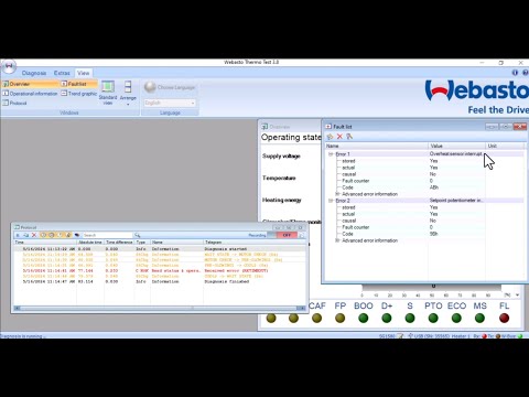 Webasto Thermo Test Software Overview - Version 3.8