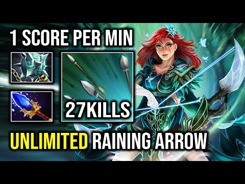 Unlimited Raining Invisible Windranger 1 Score Per Min Nonstop Godlike Dota 2