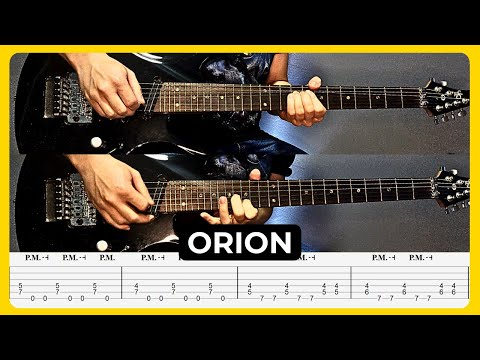 Orion - Metallica | Tabs | Guitar Cover | Lesson | Solo | Tutorial | All Guitar Parts