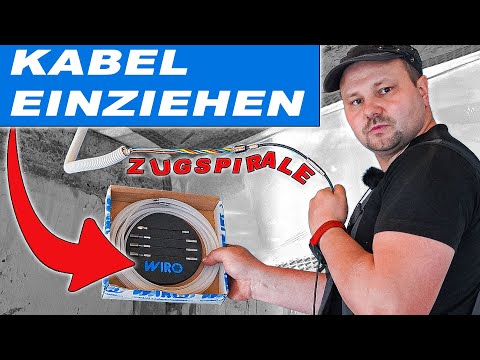 Kabel in Leerrohr einziehen -  die perfekte Kabeleinziehhilfe von Wiro
