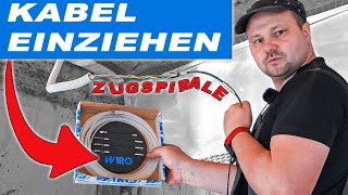 Kabel in Leerrohr einziehen - die perfekte Kabeleinziehhilfe von Wiro