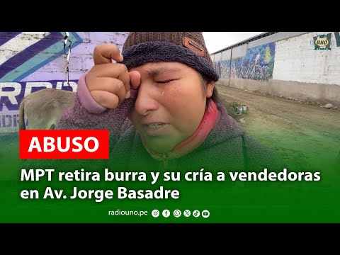 Abusiva MPT quita burra y su cría a vendedoras en Av. Jorge Basadre