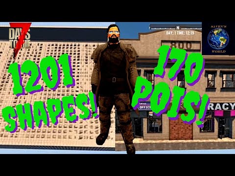 7 Days to Die Alpha 20 - Dev Stream 2 Recap - POIs, Creative Menu, and Shapes