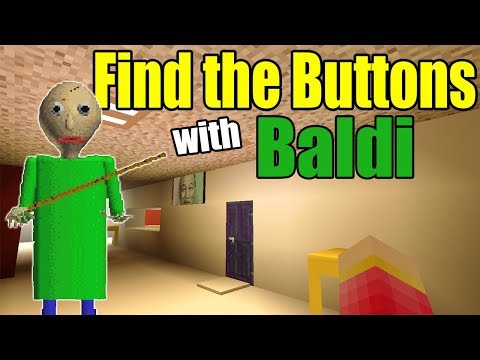 Find the Buttons with Baldi Scary Map | Minecraft PE