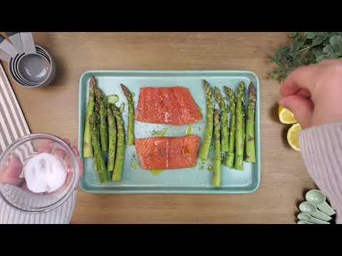 Healthy 1-Pan Salmon and Asparagus to Prevent Vascular Disease!