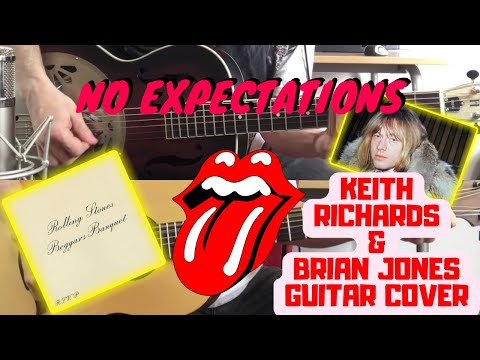 The Rolling Stones - No Expectations (Beggars Banquet) Keith Richards & Brian Jones Guitar Cover