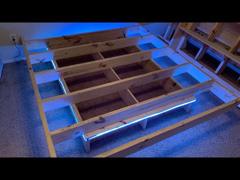 King Size Floating Bed Frame [Easily build your own!]