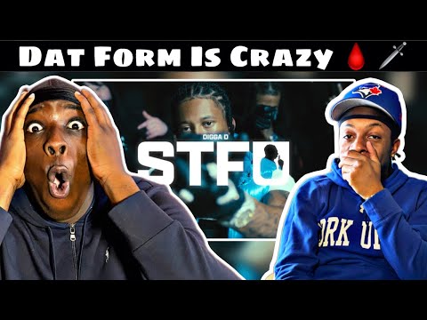 American Reaction To Digga D - STFU (Official Video)