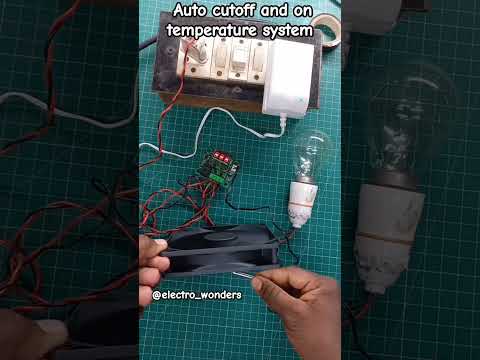 auto cutoff and on temperature 🌡️ system | eggs incubator temperature control system | #electro