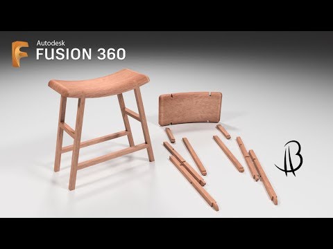 Furniture Design Speedrun 4 - Using Autodesk Fusion 360 - stool