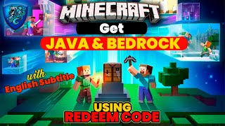 HOW TO GET MINECRAFT FOR PC - Java & Bedrock | English Subtitle | Using Redeem Code | Hindi |