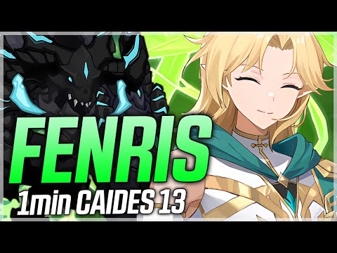 1min run CAIDES 13 with FENRIS!! - Epic Seven
