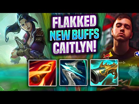 FLAKKED IS BACK WITH CAITLYN NEW BUFFS! - G2 Flakked Plays Caitlyn ADC vs Jhin| Preseason 2022
