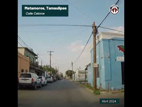 Calle Catorce de Abasolo a Bustamante. Matamoros, Tamaulipas. Shorts. 2024.