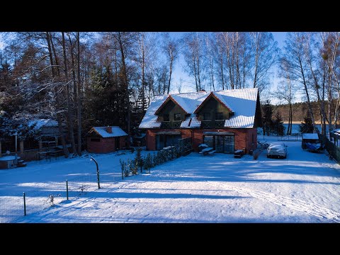 Zima Pasymówka 2024 - uroczy dom na wynajem na Mazurach (jezioro Kalwa)