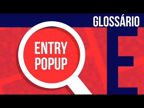 Entry Popup e Exit Popup Glossário Marketing Digital