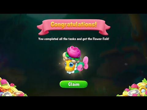 @Fishdom Win Strikes Level 6466 - 6473, Got New Flower Fish (Which Will Bring Summer Perhaps 😅)