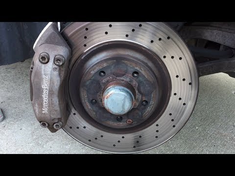 How to change front and rear brakes W203 Mercedes Benz C230 and C-Class