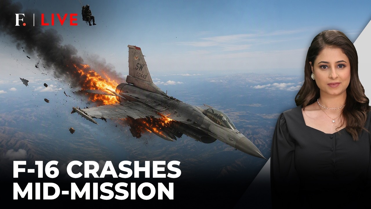 Ukraine's F-16 Jet Chasing Russian Airborne Targets Crashes | Firstpost Live