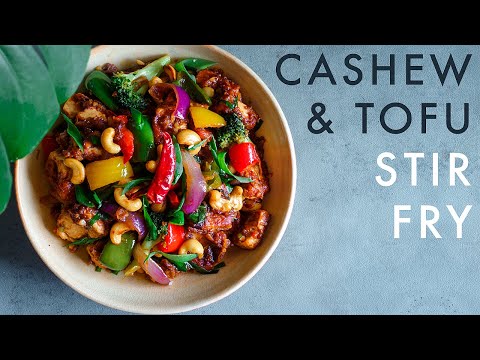 Vegan Cashew Tofu Stir Fry | Sweet & Spicy Vegan Tofu Recipe