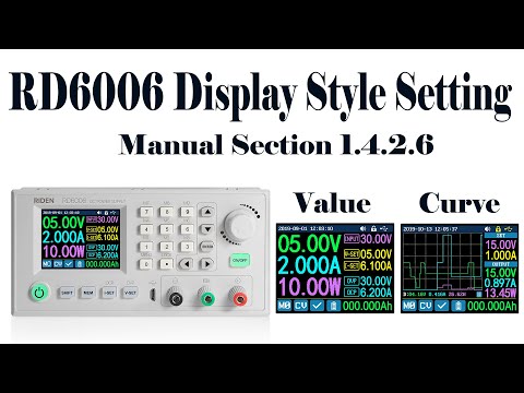 RD6006 operation series video(manual 1.4.2.6) - main page display style