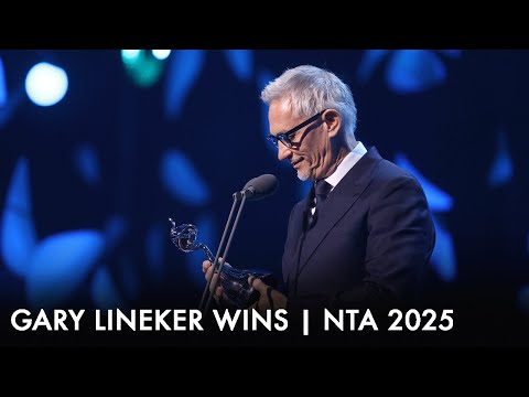 Gary Lineker wins the "Ant and Dec trophy" | National TV Awards 2025