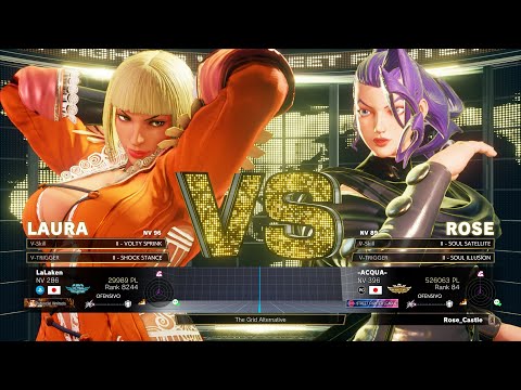 SFV Champion Edition 🔥 LaLaken (LAURA) Vs -ACQUA- (ROSE) 🔥 Online Match's 02-24-2023