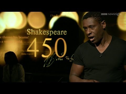 David Harewood's amazing rendition of Iago plays out Newsnight