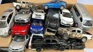 This is the Realistic Scrap Yard of Diecast Cars Toyotas, Tesla, Honda, Ford, Hiace, Yaris, Corolla