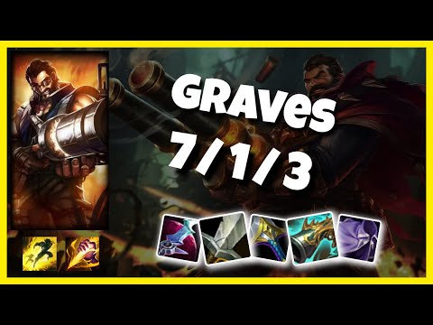 Graves vs Evelynn EU Challenger JUNGLE (7/1/3) Gameplay Replay - Patch 10.24