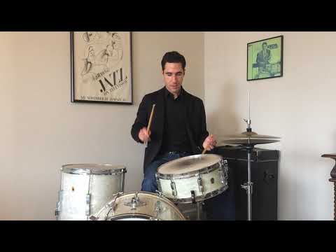A Classic Gene Krupa Drum Pattern with Rim Shots