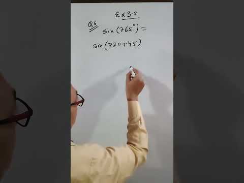 Question 6 Exercise 3.2  |  Find the value of sin(765)  | Class 11 Trigonometric Functions