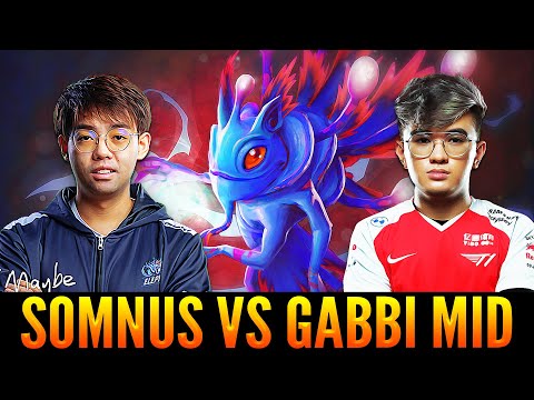 SOMNUS  [ Puck ]  Meet GABBI  [ Batrider ]  on Mid Lane And Having A Super Intensive Game - Dota 2