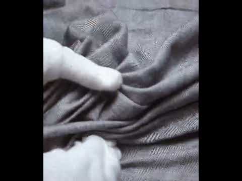 Diamond Twill Grey Jacquard Cotton Khadi 170 GSM Fabric — video