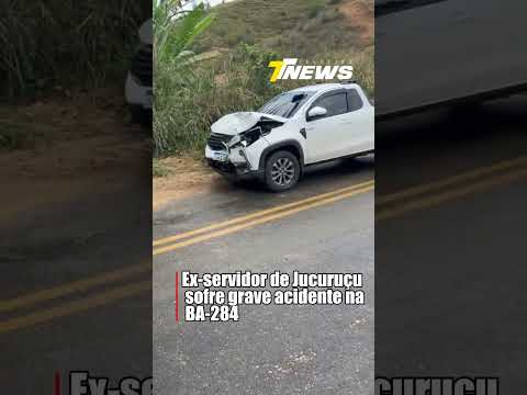 Ex-servidor de Jucuruçu se envolve em acidente