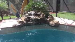 Adding Cascading Rocks Waterfall to Your In-Ground Pool