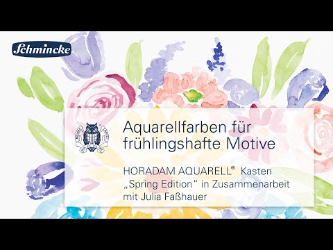 Aquarellkasten für frühlingshafte Motive - HORADAM AQUARELL Spring Edition mit Julia Faßhauer