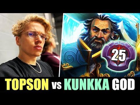 Topson Signature Hero vs The Best KUNKKA player in the World "!ATTACKER" Mid DOTA 2