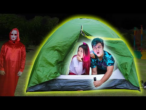 ACAMPAMOS FORA DE CASA ( A NOITE TODA ) - Desafio Família Maloucos