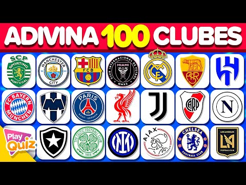 Guess 100 Football Clubs by Their Crest ⚽️🛡️🤔 | Play Quiz Trivia