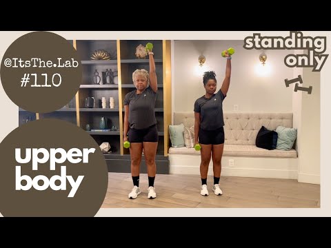 #110: Upper Body Workout with Dumbbells! Standing Only!