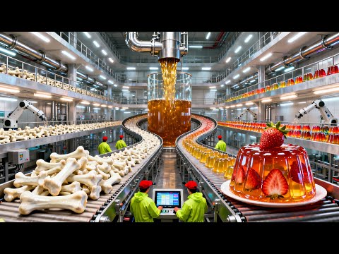 Inside the Gelatin Factory – How Billions of Beef Bones Become Pure Gelatin Powder!