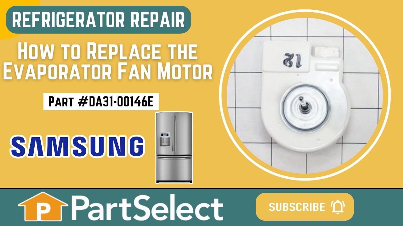 Replacing your Samsung Refrigerator Evaporator Fan Motor
