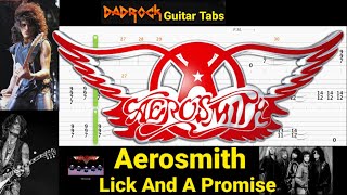 Lick And A Promise - Aerosmith - Lead Guitar TABS Lesson (Request)