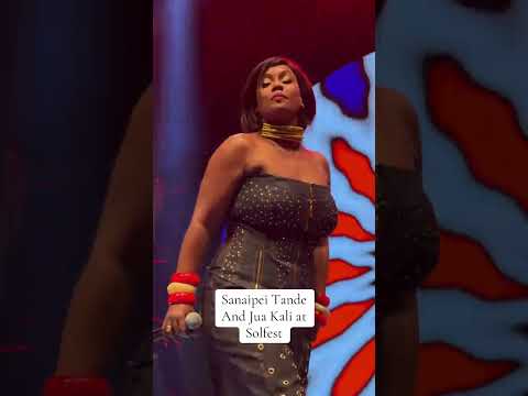 Sanaipei Tandevand Jua Kali performing at SolFest. #kenyanightlife