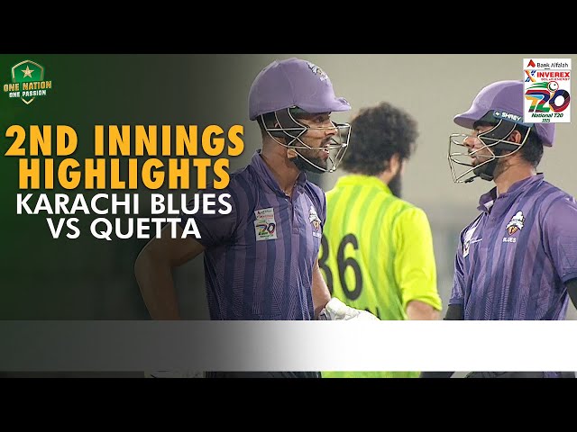 2nd Innings Highlights | Karachi Blues vs Quetta | Match 10 | National T20 Cup 2025 | PCB | MA2A