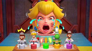 【マリオパーティスーパースターズ】4人対戦ミニゲーム！マリオVSピーチVSヨッシーVSルイージ