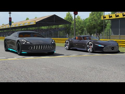 Mercedes Vision AMG Concept 2022 vs Mercedes-Benz AMG Vision GT 2013 at Monza Full Course