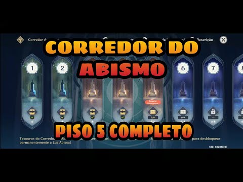 Corredor do Abismo f2p (PISO 5) COMPLETO - GENSHIN IMPACT
