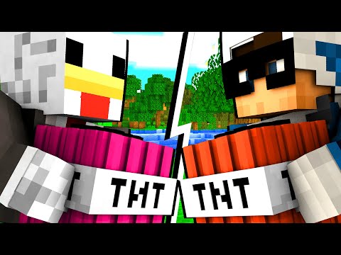 GUERRE CON I CANNONI DI TNT - KENDAL vs BELLAFACCIA - MINECRAFT ITA